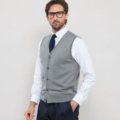 14ゲージウォッシャブルウールベスト | MACKINTOSH LONDON (Men