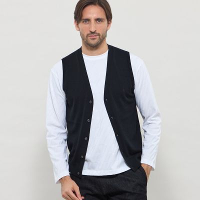 14ゲージウォッシャブルウールニットベスト | MACKINTOSH LONDON
