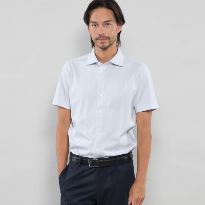 ＜MACKINTOSH LONDON (Men)＞超冷感ワイドカラーカットシャツ