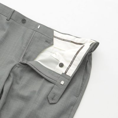 新品　マッキントッシュロンドン　シンセティックウールシャークスキンスラックス Adjustable Fit】シンセティックウールシャークスキン