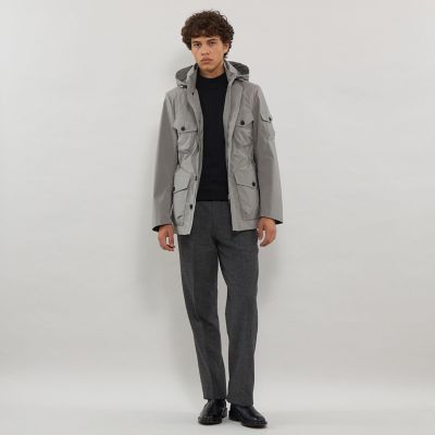 Adjustable Fit】ネップツイードストレッチスラックス
