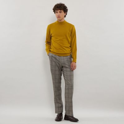 Adjustable Fit】チェック＆ストライプ ストレッチ