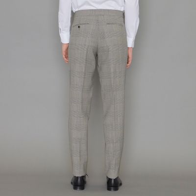 マッキントッシュ ロンドン チェックパンツ 38 昨年物 タグ付新品 4.3万 New Adjustable Fit】強撚グレンチェックスラックス