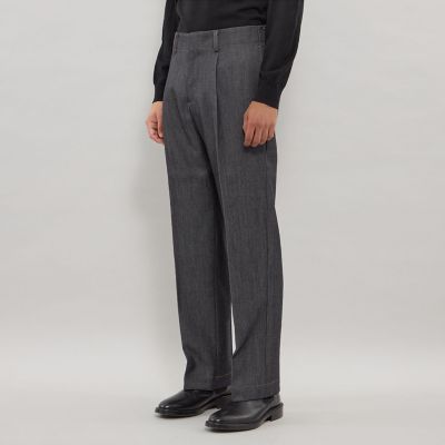 100％ WOOL MADE DENIM】デニムスラックス