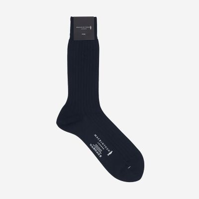 ＜MACKINTOSH LONDON (Men)＞ダンディマン刺繍無地リブソックス