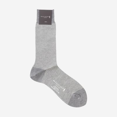 ＜MACKINTOSH LONDON (Men)＞ハウンドトゥースソックス