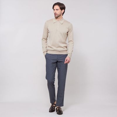 MARGARET HOWELL×JOHNSMEDLEY　ニットポロ　L　Uｋ製 MARGARET HOWELL×JOHNSMEDLEY ニットポロ L Uk製 - メルカリ