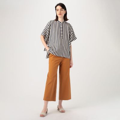 トゥモローランド コレクション★ エフェクトストライプ バンドカラーブラウス Amazon | [トゥモローランド コレクション] エフェクト