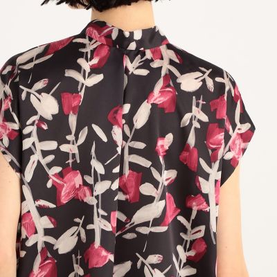 グルーフラワープリント ボウタイブラウス の通販 | 三越伊勢丹