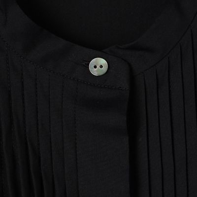 ストレッチブロード　ピンタックブラウス
