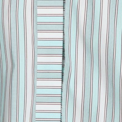 オルタネートストレッチ　ストライプボックスシャツ