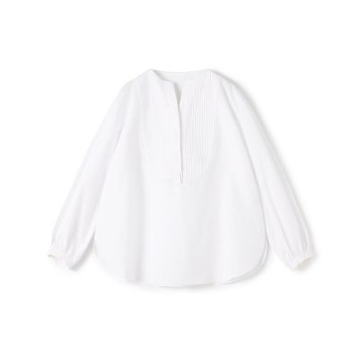【美品】コンパクトブロード ピンタックボザムブラウス TOMORROWLAND コンパクトブロード ピンタックボザムブラウス | maison