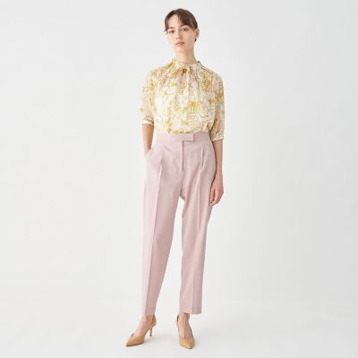 TOMORROWLAND コロンブスノートプリント ネックギャザーブラウス TOMORROWLAND collection（トゥモローランドコレクション）の