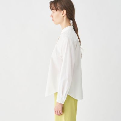 【TOMORROWLAND collection】コンパクトブロード タックボリュームブラウス TOMORROWLAND collection ブラウス シャツ コンパクトブロード