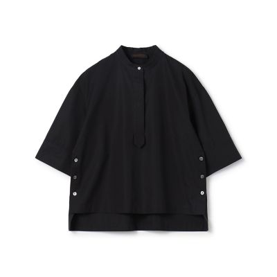＜maison TOMORROWLAND＞コットントロピカル　サイドスリットブラウス