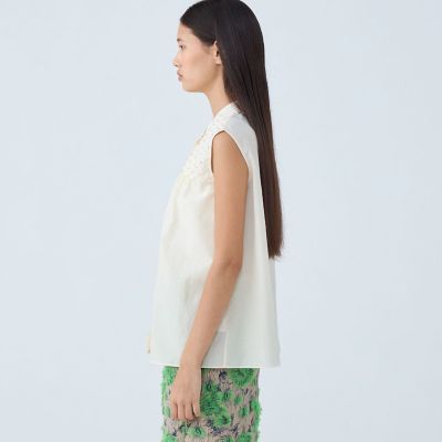 【TOMORROWLAND collection】シアーオーガンジー ビーズヨークブラウス item785896027fda11ef9f670242ac