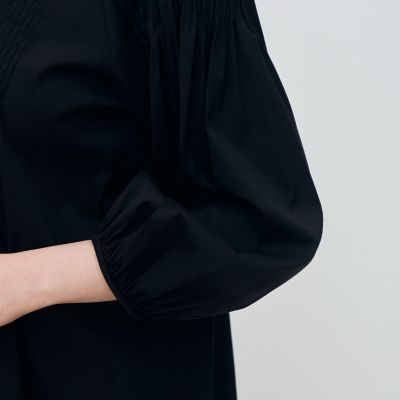 ハイパワーストレッチブロード ピンタックブラウス | maison