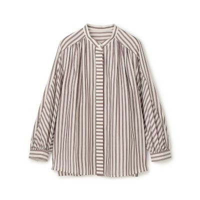 ＜maison TOMORROWLAND＞トラックストライプ　ヨークスリーブブラウス
