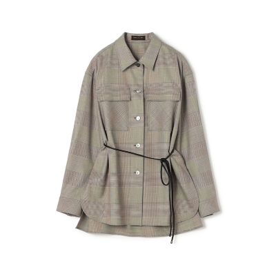 【美品】マディソンブルー CPO WOOL GRENCHECK シャツ　３ 美品】マディソンブルー CPO WOOL GRENCHECK シャツ 3