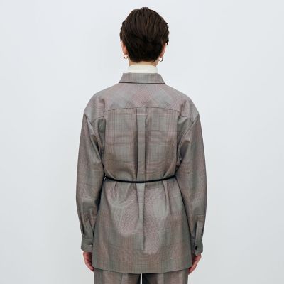 マルチグレンチェック CPOシャツ | maison TOMORROWLAND