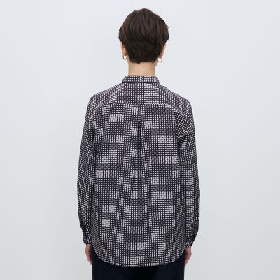 コモンフラワープリント ボウタイブラウス | maison TOMORROWLAND