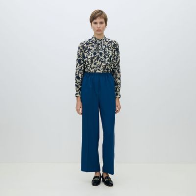 ホヤリーフプリント フロントタイブラウス | maison TOMORROWLAND