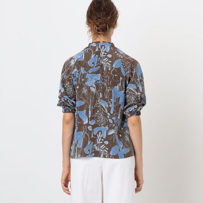 ペンギンハウス様トゥモローランド✨オキザリスフラワープリント ボウタイギャザー ペンギンハウス様トゥモローランド✨オキザリスフラワープリント