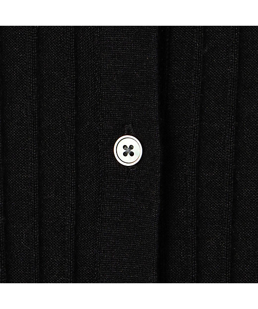 カシミヤシルクリブ クルーネックカーディガン | maison カシミヤシルクリブ クルーネックカーディガン | maison