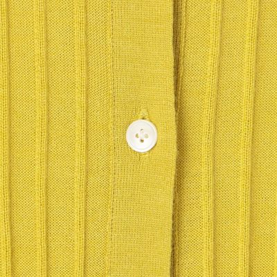 カシミヤシルクリブ　クルーネックカーディガン