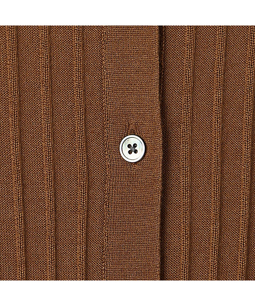 カシミヤシルクリブ クルーネックカーディガン | maison カシミヤシルクリブ クルーネックカーディガン | maison