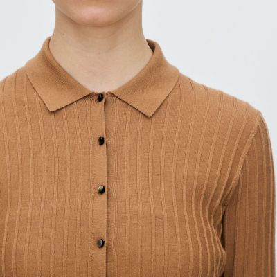 【美品】アパルトモン カシミヤシルク ポロシャツニット ニットカーディガン 美品】アパルトモン カシミヤシルク ポロシャツニット ニット