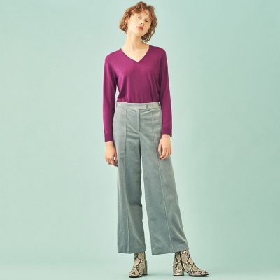 カシミヤシルク　Ｖネックプルオーバー
