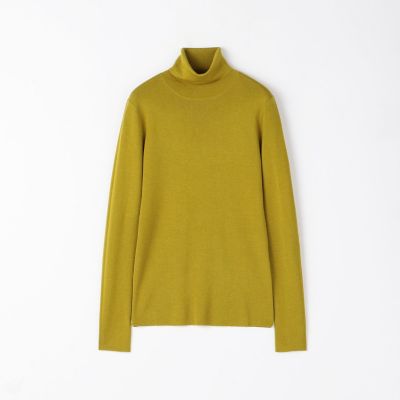 カシミヤシルク　タートルネックプルオーバー