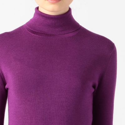 カシミヤシルク　タートルネックプルオーバー