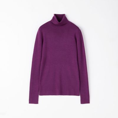 カシミヤシルク　タートルネックプルオーバー