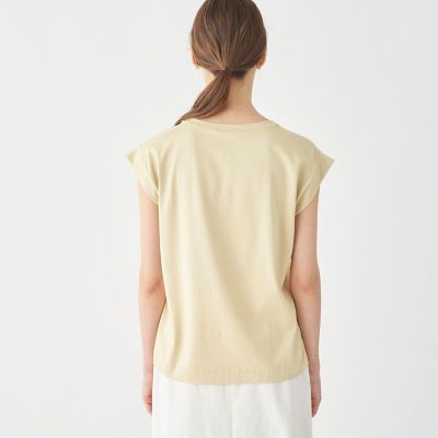 スーピマコットンジャージー フレンチスリーブプルオーバー  