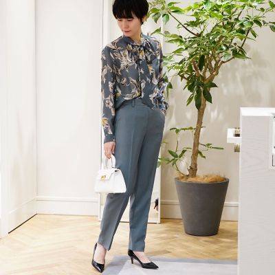 ＜maison TOMORROWLAND＞スモーキングストレッチ　シガレットパンツ