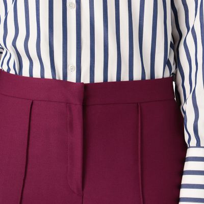 ウールカルゼ　シガレットパンツ