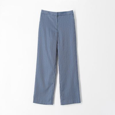 ドットジャカード　ストレートパンツ