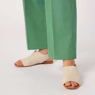 ドライツイル　ハイウエストテーパードパンツ