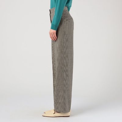 ガンクラブチェックストレッチ　ストレートパンツ