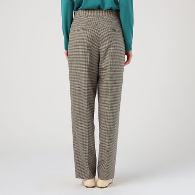 ガンクラブチェックストレッチ　ストレートパンツ
