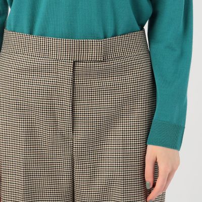 ガンクラブチェックストレッチ　ストレートパンツ