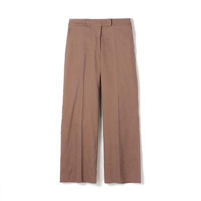 ＜maison TOMORROWLAND＞シルキーリネンストレッチ　ストレートパンツ