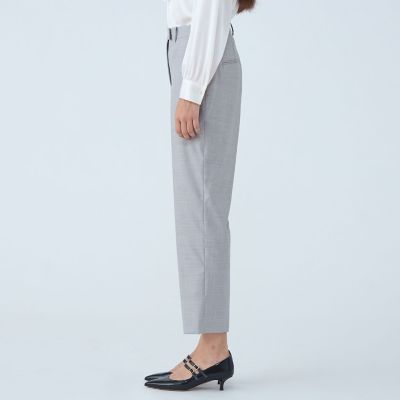 トゥモローランドコレクション　シルキーピンヘッド ペンシルパンツ　2023SS トゥモローランドコレクション シルキーピンヘッド ペンシル