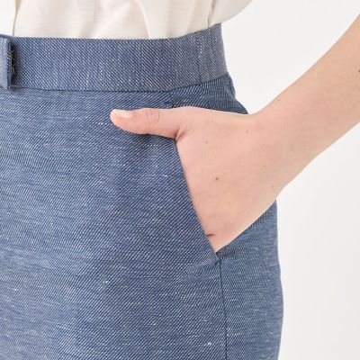 サマーカルゼ　ストレートパンツ
