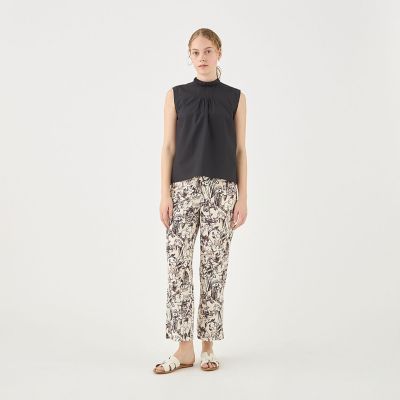 【Marant Etoile】 Zaheraプリントストレートパンツ MARANT ÉTOILE Zahera パンツ | ブラック | FARFETCH JP