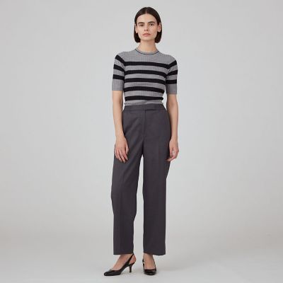 ファインウーステッドウール　ストレートパンツ