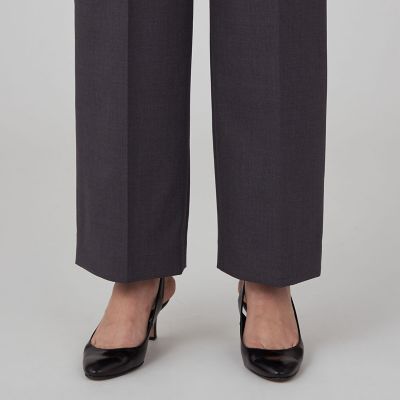 ファインウーステッドウール　ストレートパンツ
