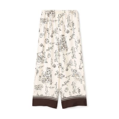 maison TOMORROWLAND/メゾン トゥモローランド プロヴァンスプリント ストレートパンツ